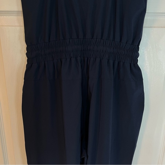 Abercrombie & Fitch Traveler Jumpsuit Navy Blue Sleeveless Stretch Small Tall - Picture 7 of 16